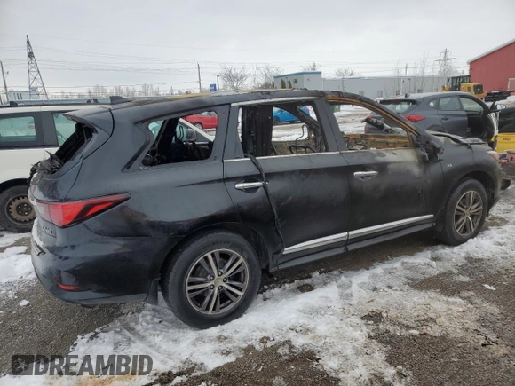 2017 Infiniti QX60 with VIN 5N1DL0MM1HC546110, listed as a Copart auction lot 82972344 with 0 mi miles and Non Repairable. Bid and sale history available at carsss.com. Image 3.