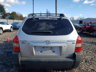 2006 Hyundai Tucson GLS with VIN KM8JN72D06U298853, listed as a Copart auction lot 80314274 with 0 mi miles and Salvage Title. Bid and sale history available at carsss.com. Image 6.