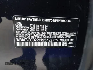 2024 BMW 8 Series M850i z VIN WBAGV8C02RCR25432, wystawiony jako IAAI lot #42068364 z przebiegiem 13 765 mil mil oraz . Historia ofert i sprzedaży dostępna na DreamBid. Obrazek 9.