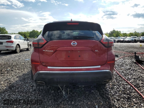 2020 Nissan Murano SL with VIN 5N1AZ2CJ2LN151712, listed as a Copart auction lot 56935635 with 51,100 mi miles and Salvage title. Bid and sale history available at DreamBid. Image 6.