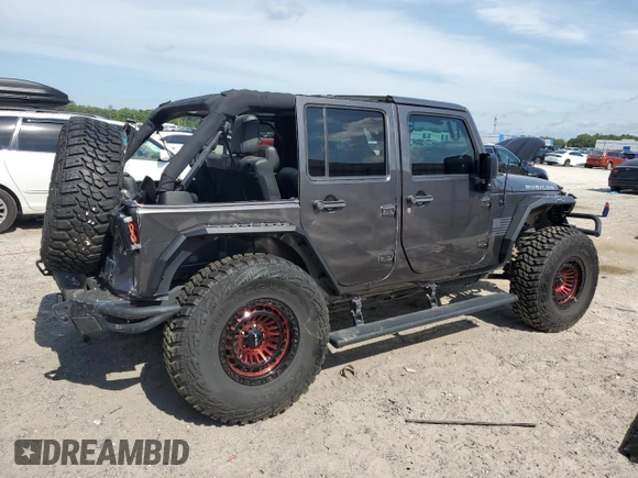 2016 Jeep Wrangler Unlimited Rubicon with VIN 1C4BJWFG8GL192077, listed as a Copart auction lot 58339005 with 62,076 mi miles and Salvage title. Bid and sale history available at DreamBid. Image 3.
