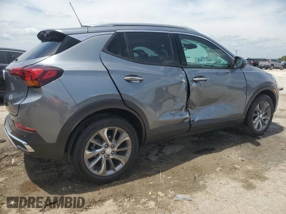 2022 Buick Encore GX Essence with VIN KL4MMFSL9NB069985, listed as a Copart auction lot 53942555 with 16,273 mi miles and Salvage title. Bid and sale history available at DreamBid. Image 3.