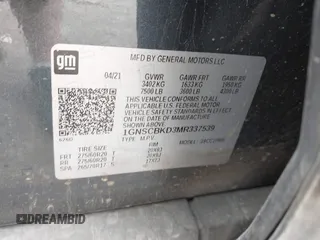 2021 Chevrolet Suburban LS с VIN 1GNSCBKD3MR337539, выставлен на аукционе IAAI как лот 42140066 с пробегом 115 595 миль миль и . История ставок и продаж доступна на DreamBid. Изображение 9.