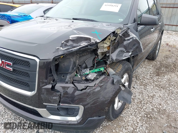 2015 GMC Acadia SLE with VIN 1GKKRPKD8FJ352726, listed as a IAAI auction lot 41958291 with 152,001 mi miles. Bid and sale history available at carsss.com. Image 6.
