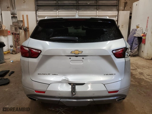 2020 Chevrolet Blazer Premier with VIN 3GNKBLRS9LS550746, listed as a Copart auction lot 57270104 with 31,857 mi miles and Salvage Title. Bid and sale history available at carsss.com. Image 6.