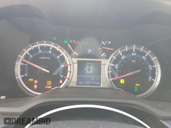 2016 Toyota 4Runner Limited with VIN JTEBU5JR2G5285963, listed as a Copart auction lot 47833475 with 135,119 mi miles and Salvage Title. Bid and sale history available at DreamBid. Image 9.