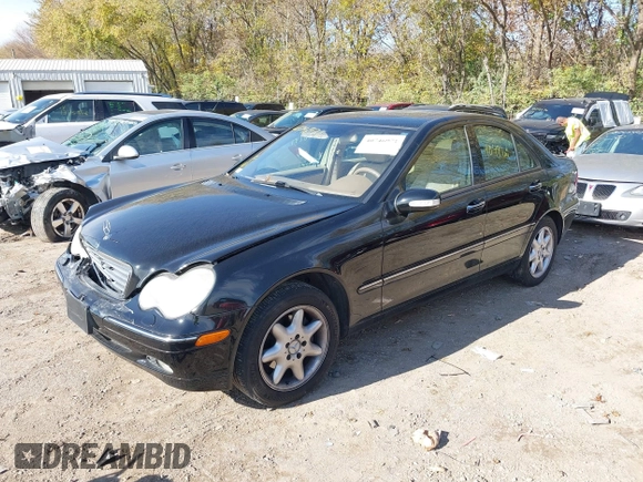 2002 Mercedes-Benz C with VIN WDBRF61J42F179299, listed as a IAAI auction lot 40746971 with 110,494 mi miles and . Bid and sale history available at carsss.com. Image 2.