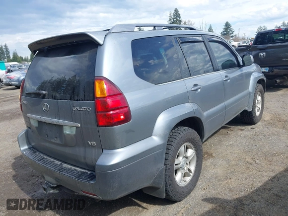 2005 Lexus GX 470 with VIN JTJBT20X650076318, listed as a IAAI auction lot 41896094 with 221,348 mi miles and . Bid and sale history available at DreamBid. Image 4.