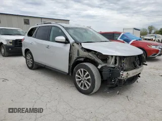 2016 Nissan Pathfinder SV with VIN 5N1AR2MN9GC637002, listed as a Copart auction lot 53257125 with 148,651 mi miles and Salvage Title. Bid and sale history available at carsss.com. Image 4.