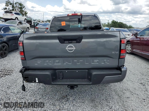 2024 Nissan Frontier SV with VIN 1N6ED1EJ3RN671192, listed as a Copart auction lot 59672385 with 1,179 mi miles and Non repairable. Bid and sale history available at DreamBid. Image 6.