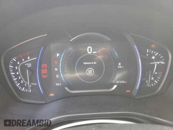 2019 Hyundai Santa Fe SEL Plus z VIN 5NMS33AD9KH048179, wystawiony jako Copart lot #60215575 z przebiegiem 87 320 mil mil oraz Czysty tytuł • Clean title. Historia ofert i sprzedaży dostępna na DreamBid. Obrazek 9.