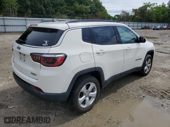2018 Jeep Compass Latitude with VIN 3C4NJDBB8JT150225, listed as a Copart auction lot 57790945 with 75,772 mi miles and Salvage title. Bid and sale history available at DreamBid. Image 3.