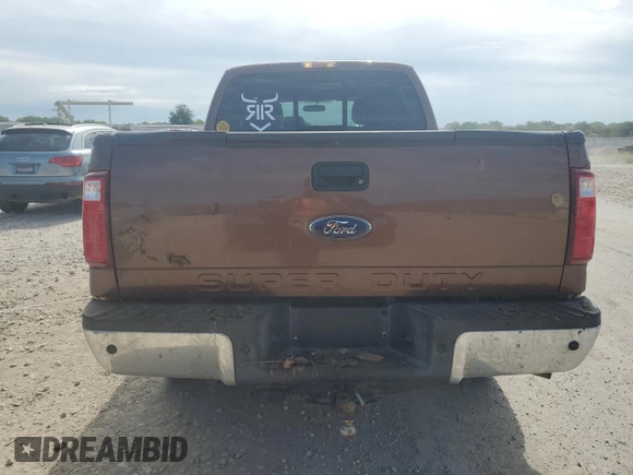 2011 Ford F-250 XL with VIN 1FT7W2BT3BED00895, listed as a Copart auction lot 57273424 with 180,181 mi miles and Salvage title. Bid and sale history available at DreamBid. Image 6.
