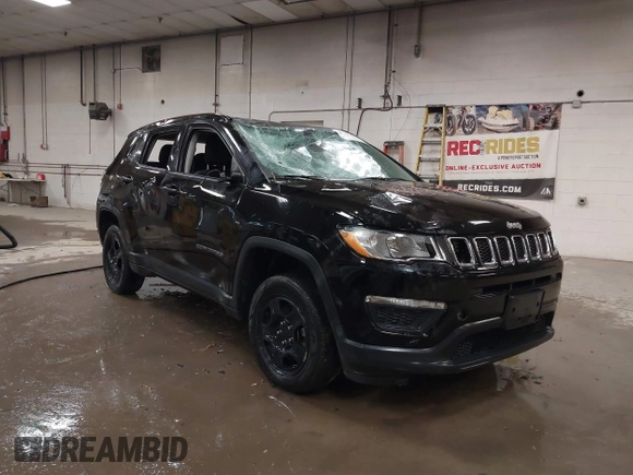 2020 Jeep Compass Sport with VIN 3C4NJDAB6LT115803, listed as a IAAI auction lot 40650953 with 113,078 mi miles and . Bid and sale history available at DreamBid. Image 1.