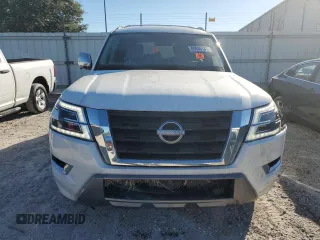 2023 Nissan Armada Platinum with VIN JN8AY2DB3P9831183, listed as a Copart auction lot 80939144 with 25,037 mi miles and Salvage Title. Bid and sale history available at carsss.com. Image 5.