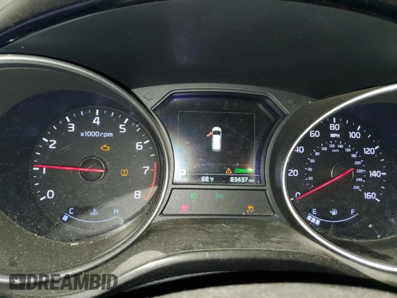 2015 Kia Sedona SX-L with VIN KNDME5C1XF6033887, listed as a Copart auction lot 84474184 with 83,437 mi miles and Salvage Title. Bid and sale history available at DreamBid. Image 9.