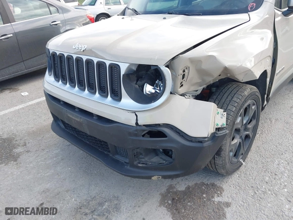 2016 Jeep Renegade Limited with VIN ZACCJADTXGPC74363, listed as a IAAI auction lot 41827735 with 105,446 mi miles. Bid and sale history available at carsss.com. Image 6.