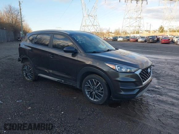 2019 Hyundai Tucson Ultimate with VIN KM8J3CALXKU070862, listed as a IAAI auction lot 41148707 with 88,946 mi miles. Bid and sale history available at carsss.com. Image 1.