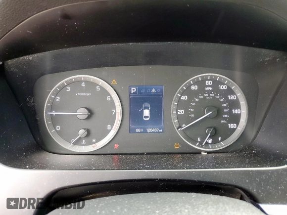 2016 Hyundai Sonata SE with VIN 5NPE24AF4GH325497, listed as a Copart auction lot 54913855 with 120,487 mi miles and Salvage Title. Bid and sale history available at carsss.com. Image 9.