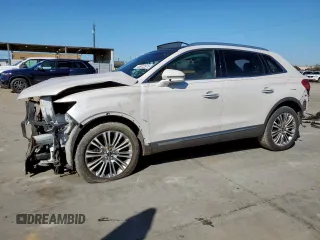 2016 Lincoln MKX Reserve with VIN 2LMTJ8LR3GBL62609, listed as a Copart auction lot 46612915 with 147,525 mi miles and Salvage Title. Bid and sale history available at carsss.com. Image 1.