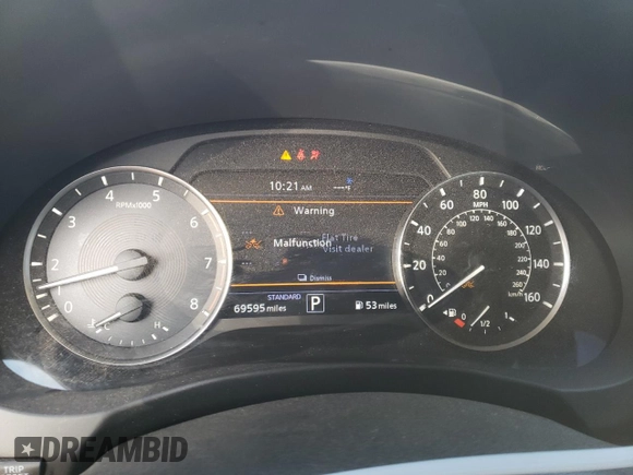 2019 Infiniti QX50 LUXE with VIN 3PCAJ5M19KF133698, listed as a Copart auction lot 38974643 with 69,595 mi miles. Bid and sale history available at carsss.com. Image 9.
