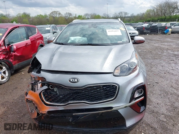 2020 Kia Sportage S with VIN KNDP6CAC9L7703731, listed as a IAAI auction lot 41951027 with 76,771 mi miles. Bid and sale history available at carsss.com. Image 12.