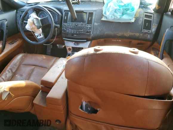 2003 Infiniti FX Options with VIN JNRAS08W63X208760, listed as a Copart auction lot 80618814 with Not Provided miles and Salvage Title. Bid and sale history available at DreamBid. Image 8.