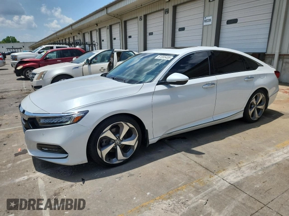 2019 Honda Accord Touring with VIN 1HGCV2F98KA007468, listed as a Copart auction lot 61555455 with 93,049 mi miles and Salvage title. Bid and sale history available at DreamBid. Image 1.