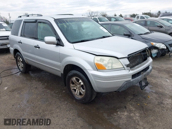 2005 Honda Pilot EX with VIN 5FNYF18455B064378, listed as a IAAI auction lot 41684465 with 248,225 mi miles and . Bid and sale history available at DreamBid. Image 1.