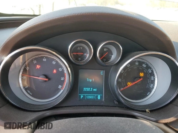 2011 Buick Regal CXL RL6 with VIN W04GU5GC2B1038188, listed as a Copart auction lot 47197945 with 129,031 mi miles and Salvage Title. Bid and sale history available at carsss.com. Image 9.