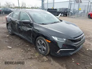 2020 Honda Civic Sedan LX with VIN 2HGFC2F67LH540441, listed as a IAAI auction lot 42026015 with 39,981 mi miles. Bid and sale history available at carsss.com. Image 1.