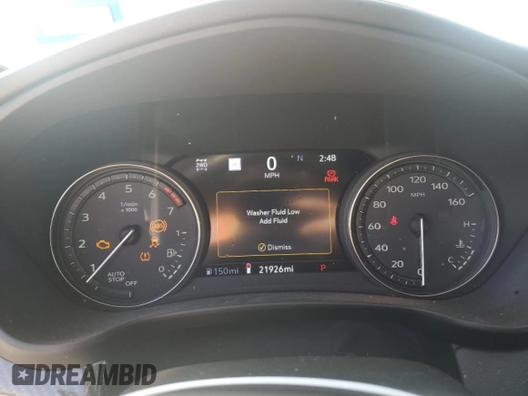 2021 Cadillac XT4 AWD Sport with VIN 1GYFZFR49MF042933, listed as a Copart auction lot 44150315 with 21,926 mi miles and Salvage title. Bid and sale history available at DreamBid. Image 9.