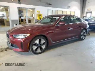 2023 BMW i4 eDrive35 with VIN WBY43AW08PFP74962, listed as a Copart auction lot 65729953 with 1,250 mi miles. Bid and sale history available at carsss.com. Image 1.