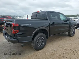 2024 Ford Ranger XLT with VIN 1FTER4GH8RLE27713, listed as a Copart auction lot 54061055 with 11,563 mi miles and Salvage Title. Bid and sale history available at carsss.com. Image 3.