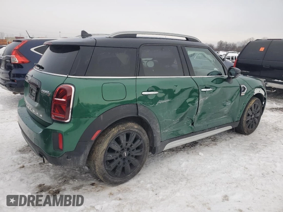 2024 MINI Countryman Cooper S with VIN WMZ83BR03R3R44993, listed as a Copart auction lot 41497885 with 21,634 mi miles and Salvage Title. Bid and sale history available at carsss.com. Image 3.