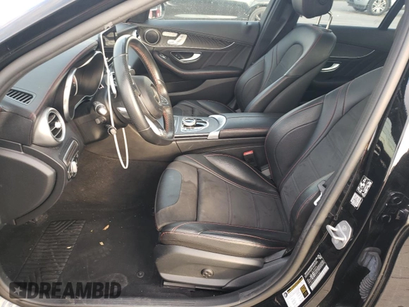 2018 Mercedes-Benz C 43 AMG with VIN 55SWF6EB2JU257667, listed as a Copart auction lot 88147185 with Not Provided miles and Salvage Title. Bid and sale history available at carsss.com. Image 7.