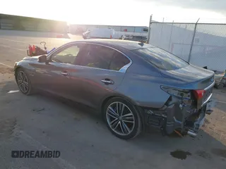 2014 Infiniti Q50 Hybrid Sport with VIN JN1AV7AP4EM691658, listed as a IAAI auction lot 41164910 with 90,521 mi miles and . Bid and sale history available at DreamBid. Image 3.