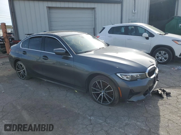 2020 BMW 3 Series 330i xDrive with VIN 3MW5R7J04L8B19132, listed as a Copart auction lot 53942815 with 0 mi miles and Clean Title. Bid and sale history available at carsss.com. Image 4.