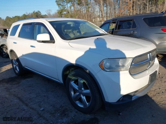2012 Dodge Durango Crew with VIN 1C4SDJDT1CC163492, listed as a IAAI auction lot 41327149 with 253,076 mi miles. Bid and sale history available at carsss.com. Image 1.