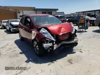 2015 Nissan LEAF SV with VIN 1N4AZ0CPXFC309636, listed as a Copart auction lot 57263473 with 0 mi miles. Bid and sale history available at carsss.com. Image 11.