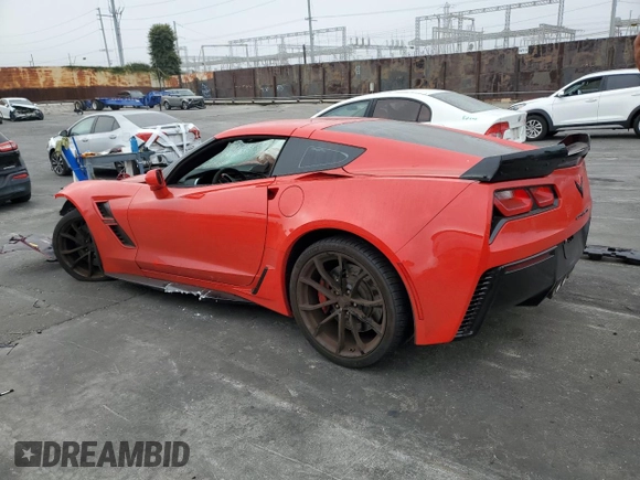 2017 Chevrolet Corvette Grand Sport 2LT with VIN 1G1YY2D79H5112303, listed as a Copart auction lot 73405874 with 23,745 mi miles and Salvage Title. Bid and sale history available at carsss.com. Image 2.