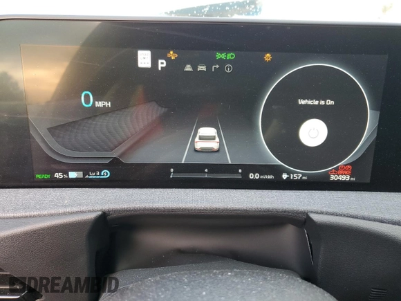 2022 Kia EV6 Wind with VIN KNDC3DLC0N5055138, listed as a Copart auction lot 48755975 with 30,493 mi miles and Salvage Title. Bid and sale history available at carsss.com. Image 9.