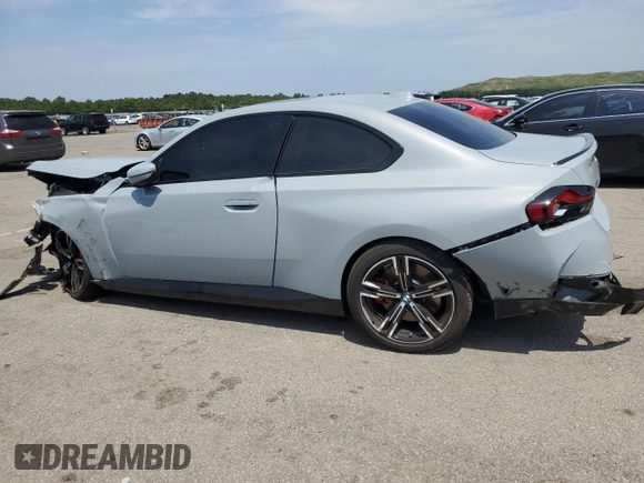 2024 BMW 2 Series 230i xDrive with VIN 3MW33CM0XR8E12183, listed as a Copart auction lot 59224654 with Not provided miles and Salvage title. Bid and sale history available at DreamBid. Image 2.
