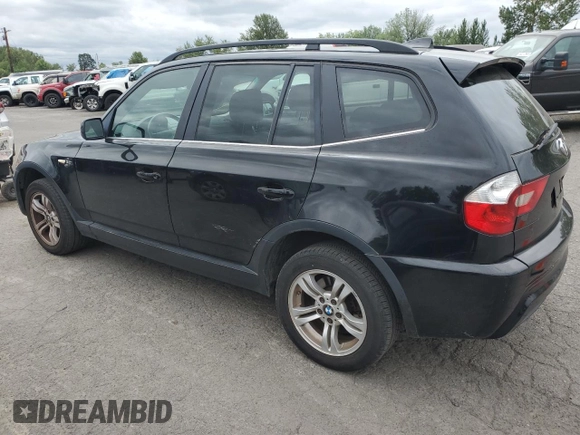 2006 BMW X3 3.0i with VIN WBXPA93466WG81226, listed as a Copart auction lot 61008215 with 184,590 mi miles and Clean title. Bid and sale history available at DreamBid. Image 2.