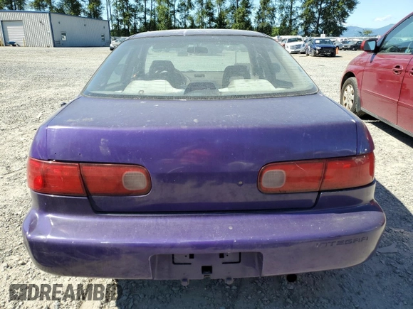 1996 Acura Integra LS with VIN JH4DB7653TS005093, listed as a Copart auction lot 57783383 with 217,250 mi miles and Salvage title. Bid and sale history available at DreamBid. Image 6.