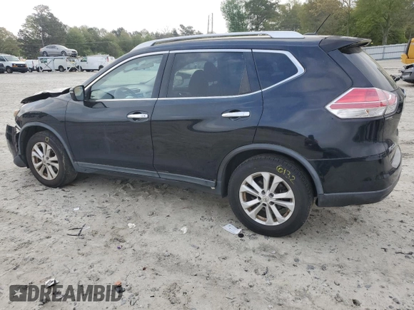 2015 Nissan Rogue SV with VIN KNMAT2MT5FP527379, listed as a Copart auction lot 51789225 with 166,035 mi miles and Salvage Title. Bid and sale history available at carsss.com. Image 2.