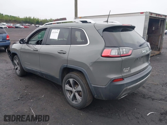 2020 Jeep Cherokee Limited with VIN 1C4PJMDX7LD505976, listed as a IAAI auction lot 42515544 with 68,531 mi miles and . Bid and sale history available at DreamBid. Image 3.