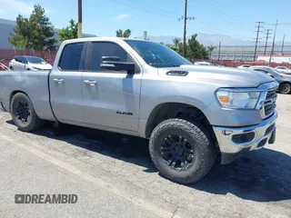2021 Ram 1500 Big Horn with VIN 1C6SRFBT1MN622633, listed as a IAAI auction lot 42691343 with 122,007 mi miles and . Bid and sale history available at DreamBid. Image 1.