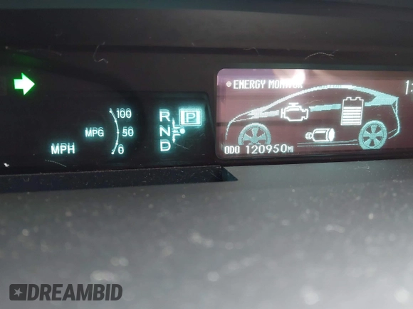 2011 Toyota Prius I with VIN JTDKN3DU4B1377629, listed as a IAAI auction lot 41994624 with 120,950 mi miles and . Bid and sale history available at DreamBid. Image 16.