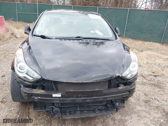 2012 Hyundai Elantra GLS with VIN 5NPDH4AE3CH117106, listed as a IAAI auction lot 41741753 with 65,813 mi miles. Bid and sale history available at carsss.com. Image 14.